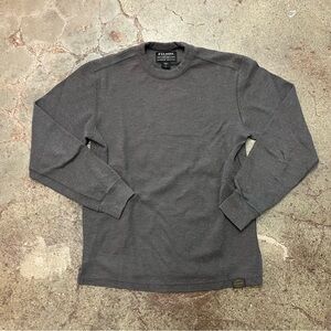 Filson WAFFLE KNIT THERMAL CREWNECK in Charcoal (S)